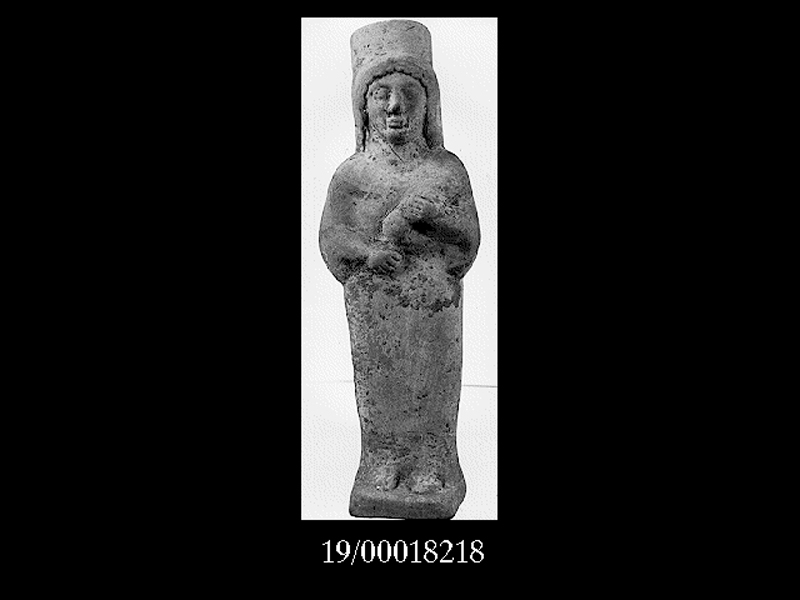 Religione: offerente, Natura: animali: porcellino (statuetta) (SECOLI/ V a.C)