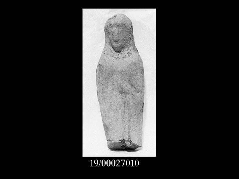 Storia/ personaggio (statuetta) - produzione locale (SECOLI/ VI a.C)