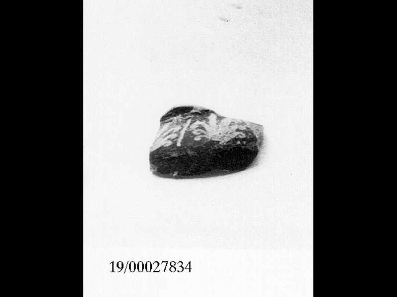 pisside/ frammento - fabbrica locale (inizio SECOLI/ III a.C)