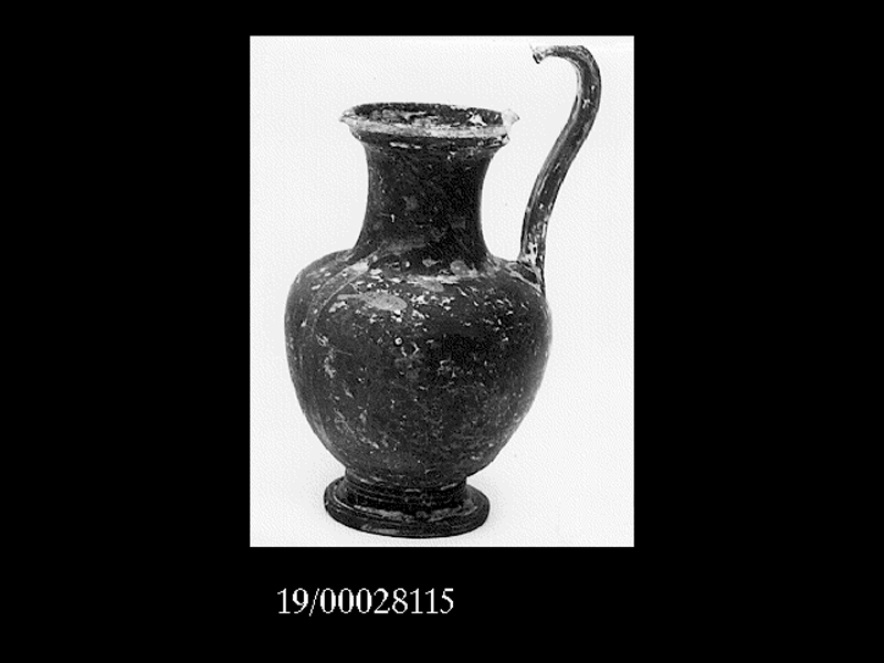 oinochoe a bocca rotonda - fabbrica locale (seconda metà SECOLI/ IV a.C)