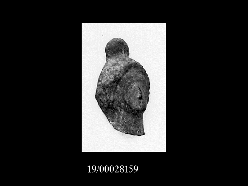 Religione/ divinità (testina) - fabbrica locale (seconda metà SECOLI/ IV a.C)