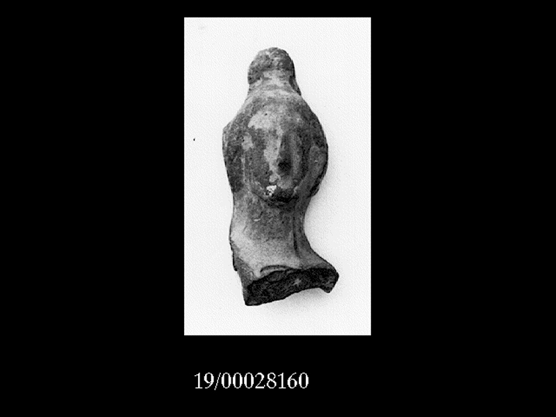 Religione/ divinità (testina) - fabbrica locale (seconda metà SECOLI/ IV a.C)