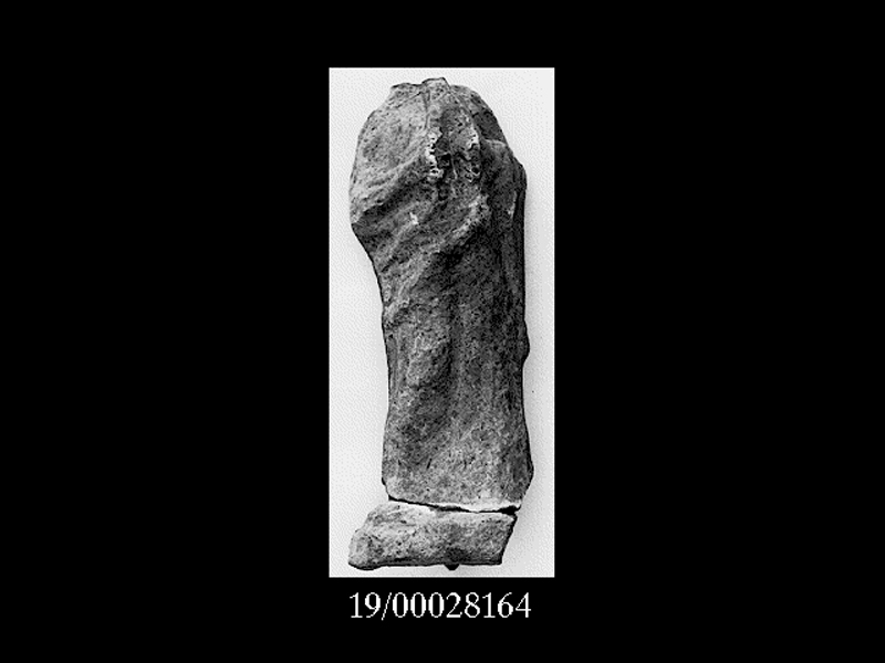 Società/ musica (statuetta) - fabbrica locale (seconda metà SECOLI/ IV a.C)