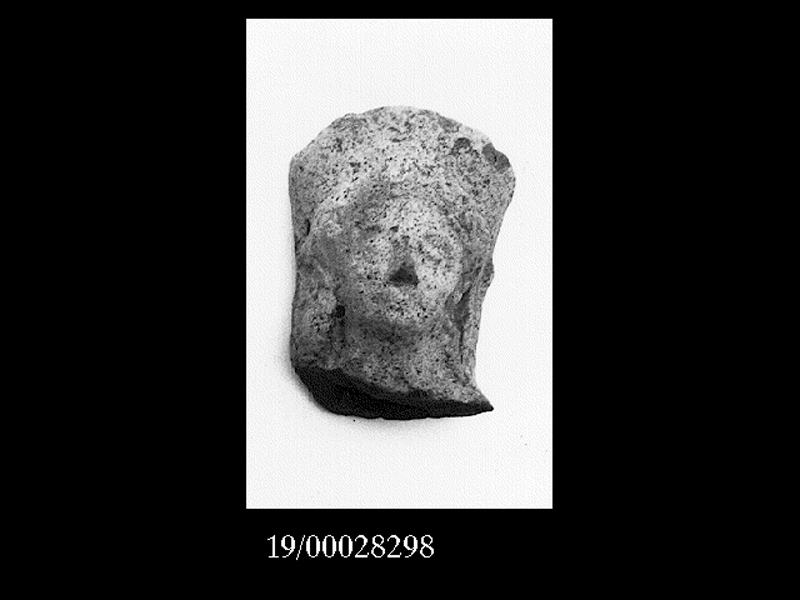 Religione/ divinità (statuetta/ testina) - fabbrica locale (SECOLI/ V a.C)