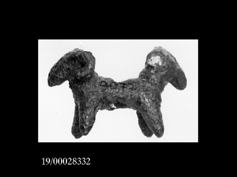 ariete a doppia protome/ statuetta (SECOLI/ VII a.C)