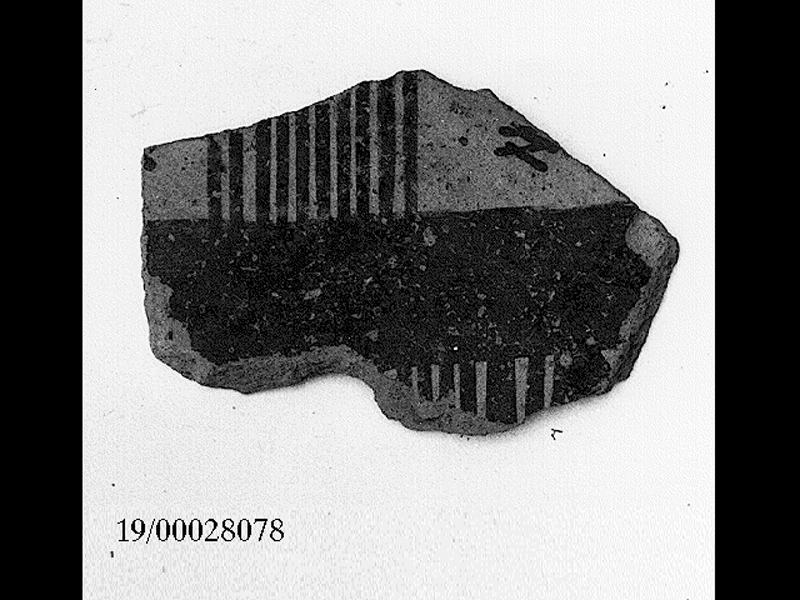 vaso/ frammento/ forma chiusa/ parete - fabbrica indigena/ cultura di Licodia Eubea (SECOLI/ VI a.C)