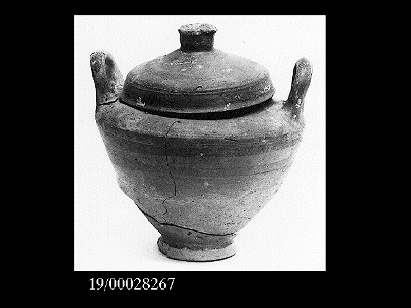 pisside stamnoide - fabbrica locale (seconda metà SECOLI/ IV a.C)