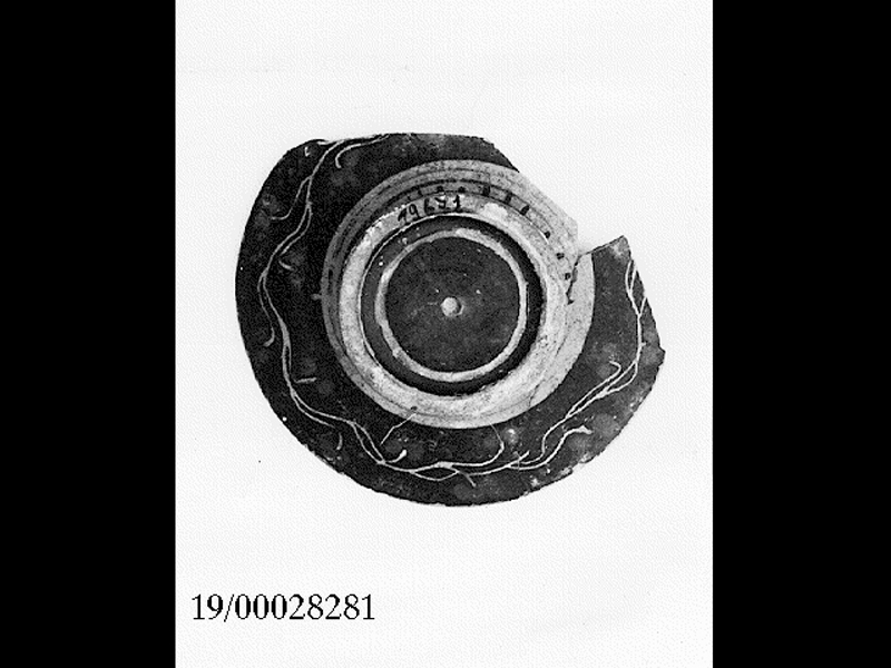 lekane/ coperchio - fabbrica locale (seconda metà SECOLI/ IV a.C)