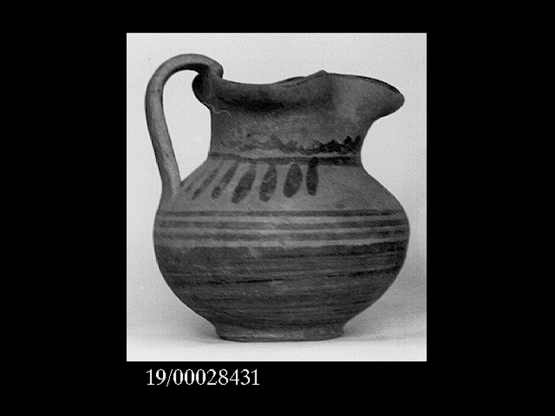 brocchetta a bocca trilobata - officina geloa (metà SECOLI/ VII a.C)