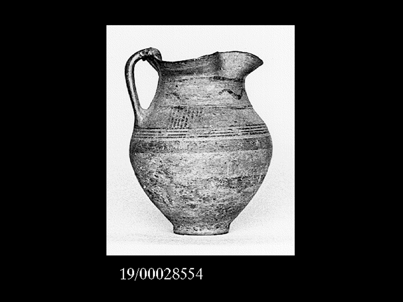 brocchetta a bocca trilobata - officina locale (metà SECOLI/ VII a.C)