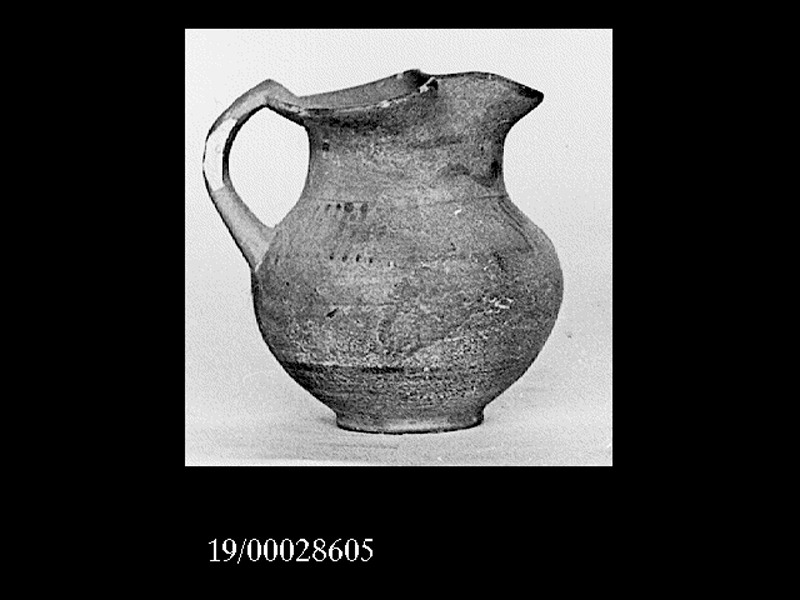 brocchetta a bocca trilobata - officina geloa (metà SECOLI/ VII a.C)