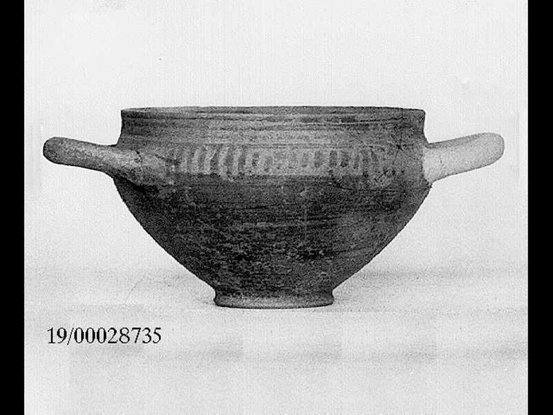 coppa - officina geloa (fine SECOLI/ VII a.C)