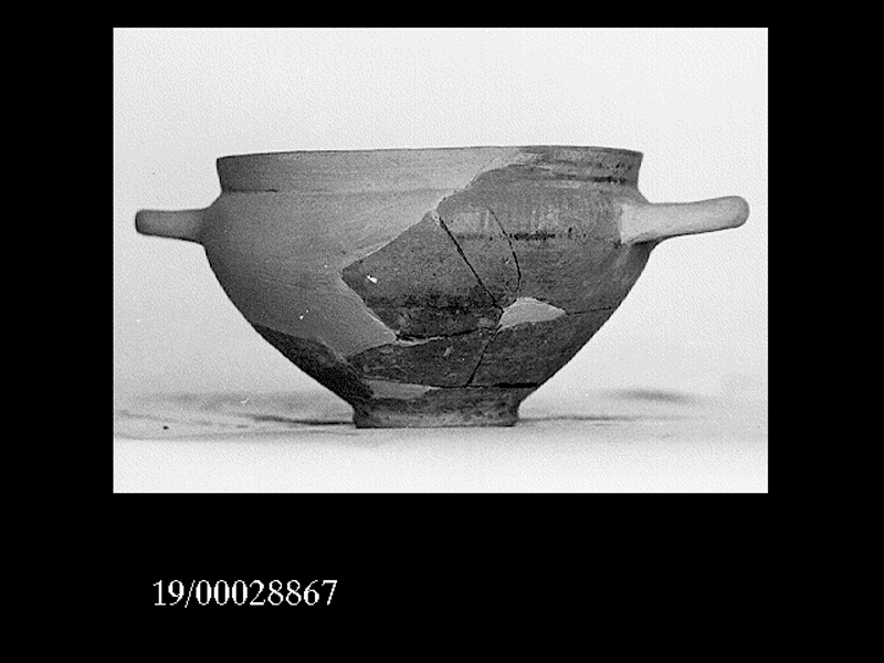 coppa - officina geloa (fine SECOLI/ VII a.C)