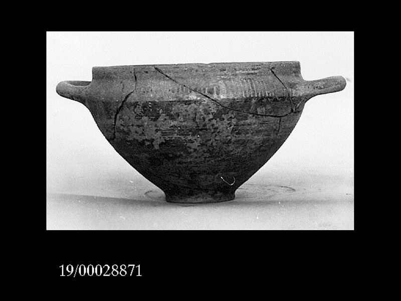 coppa - officina locale (metà SECOLI/ VII a.C)