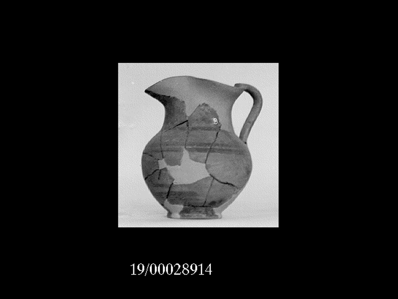 brocchetta a bocca trilobata - officina geloa (fine SECOLI/ VII a.C)