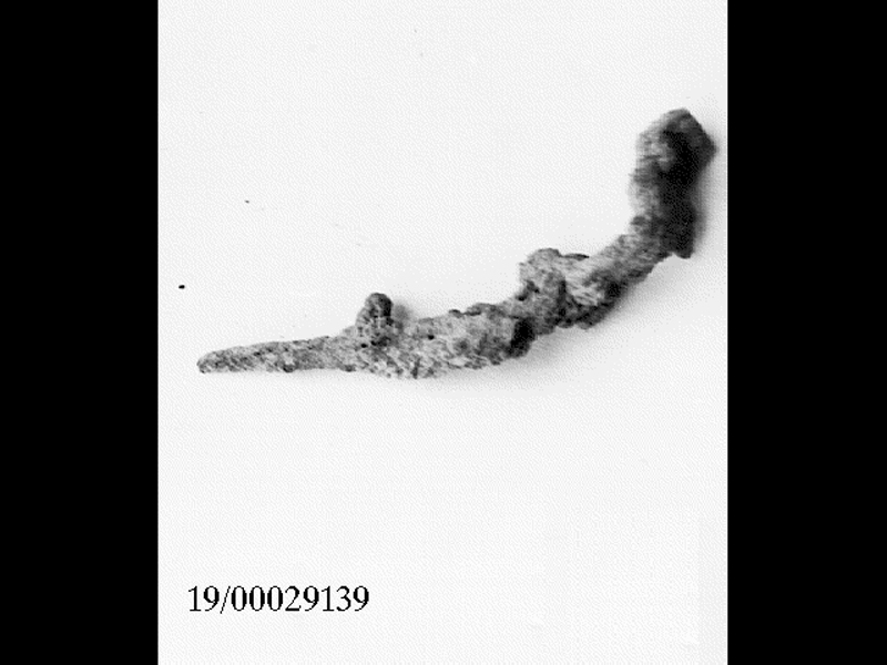 fibula ad arco serpeggiante/ arco (SECOLI/ VII a.C)