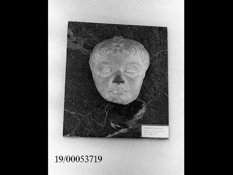 Storia/ personaggio maschile (testa- ritratto) (primo quarto SECOLI/ I)