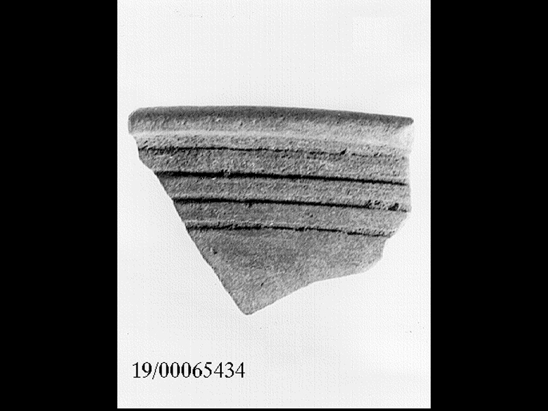 ciotola carenata/ orlo - cultura elima (SECOLI/ VI a.C)