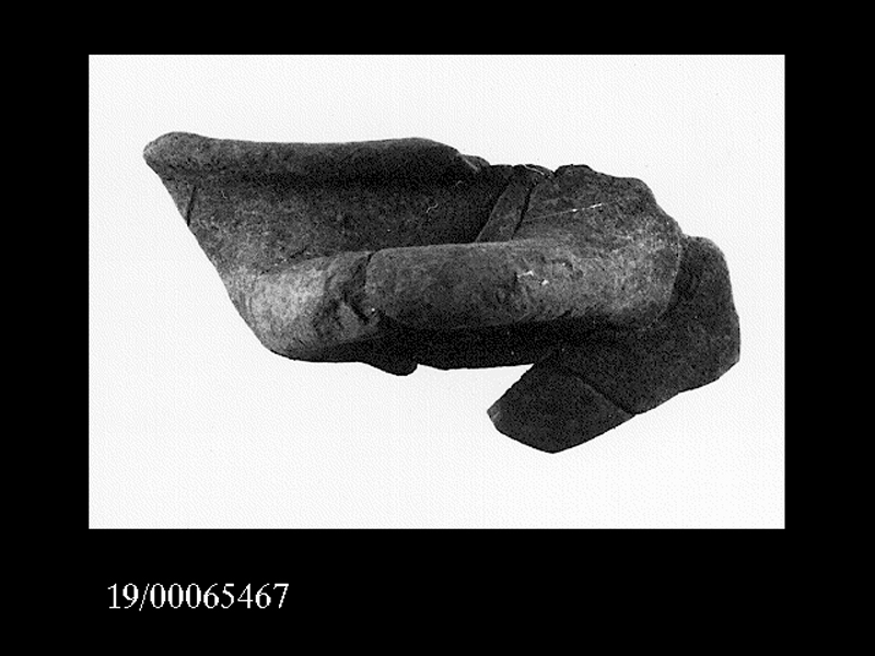 ciotola globulare/ ansa - cultura elima (SECOLI/ VI a.C)