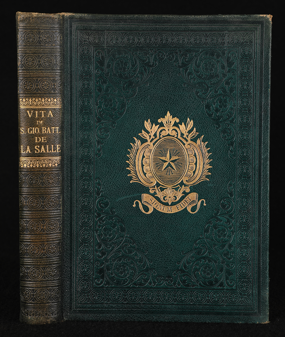 legatura piena - alle armi, opera isolata di A. Cristallini - ambito italiano (inizio XX)