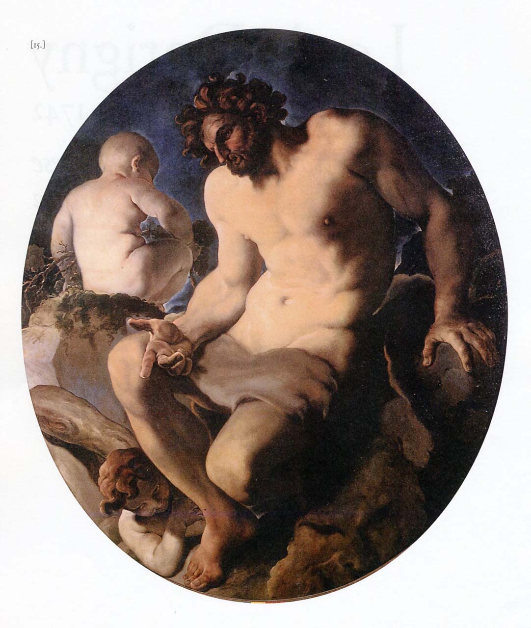 Ercole e il figlio Illo preparano il rogo (dipinto) di Pagani Paolo (fine sec. XVII)