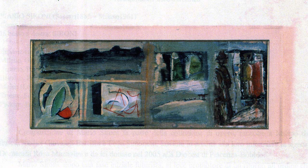 Composizione (dipinto) di Sironi Mario (metà sec. XX)