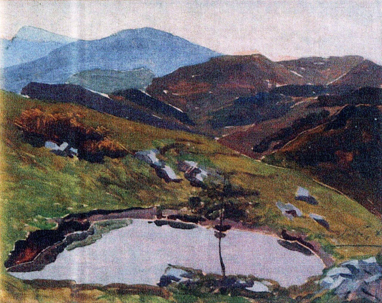 Paesaggio (dipinto) di Morlotti Ennio (sec. XX)