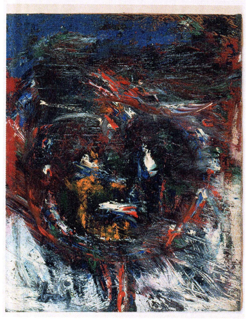 Personaggio (dipinto) di Baj Enrico (metà sec. XX)