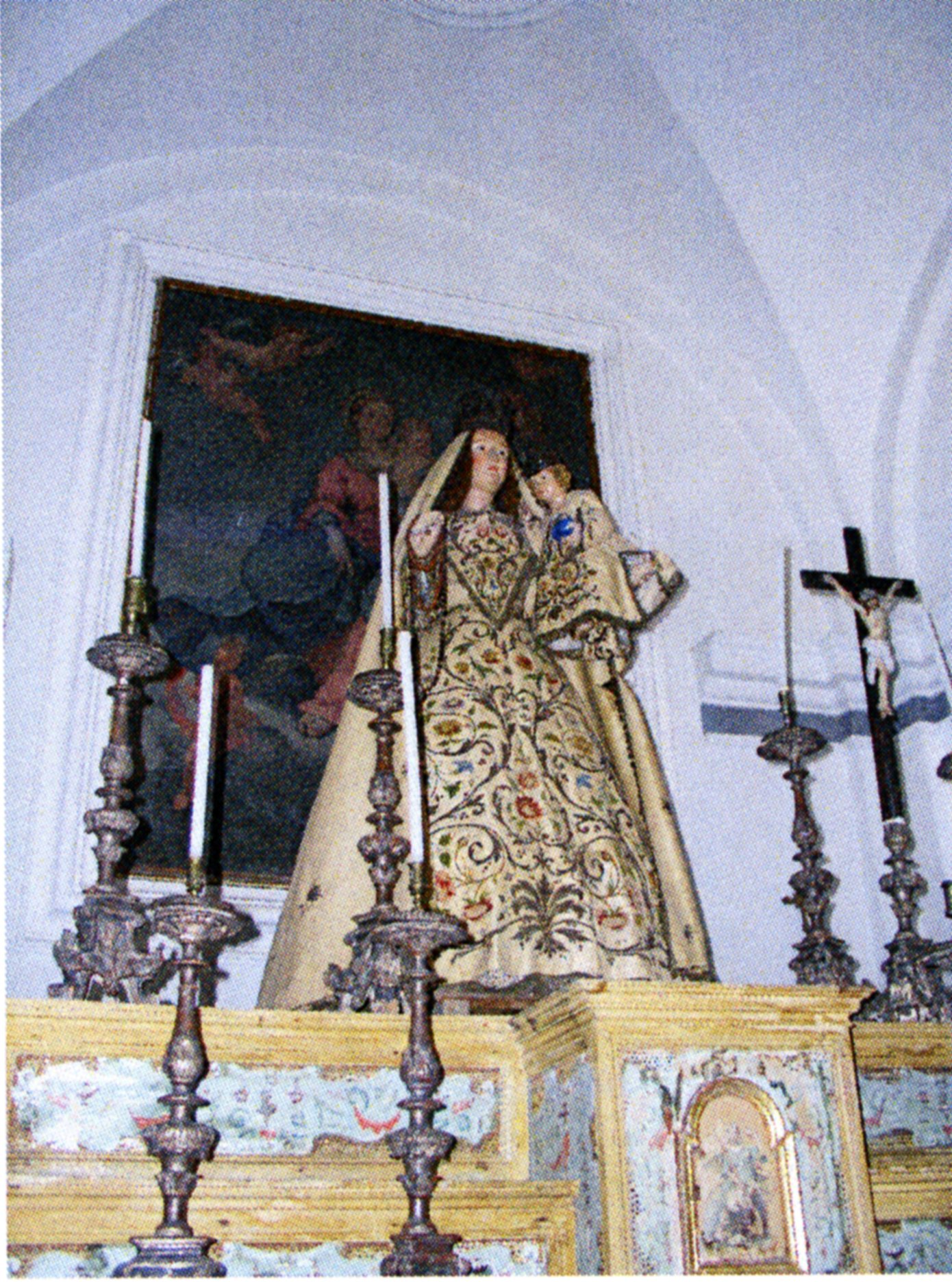 Madonna con Bambino (statua vestita) - ambito parmense (fine/ inizio secc. XVII-XVIII)