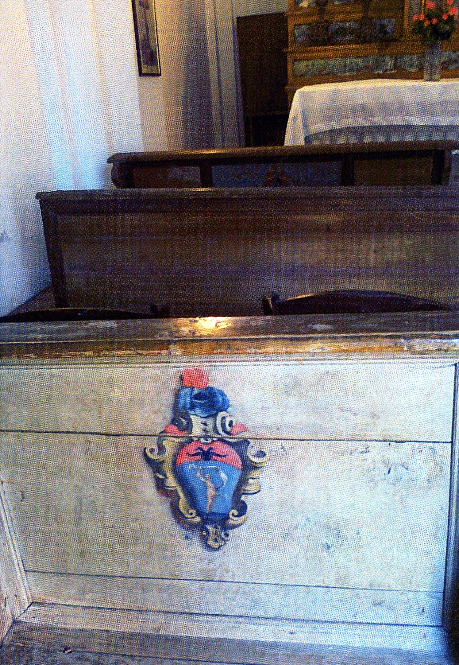 banco da chiesa - produzione emiliana (secondo quarto sec. XVIII)