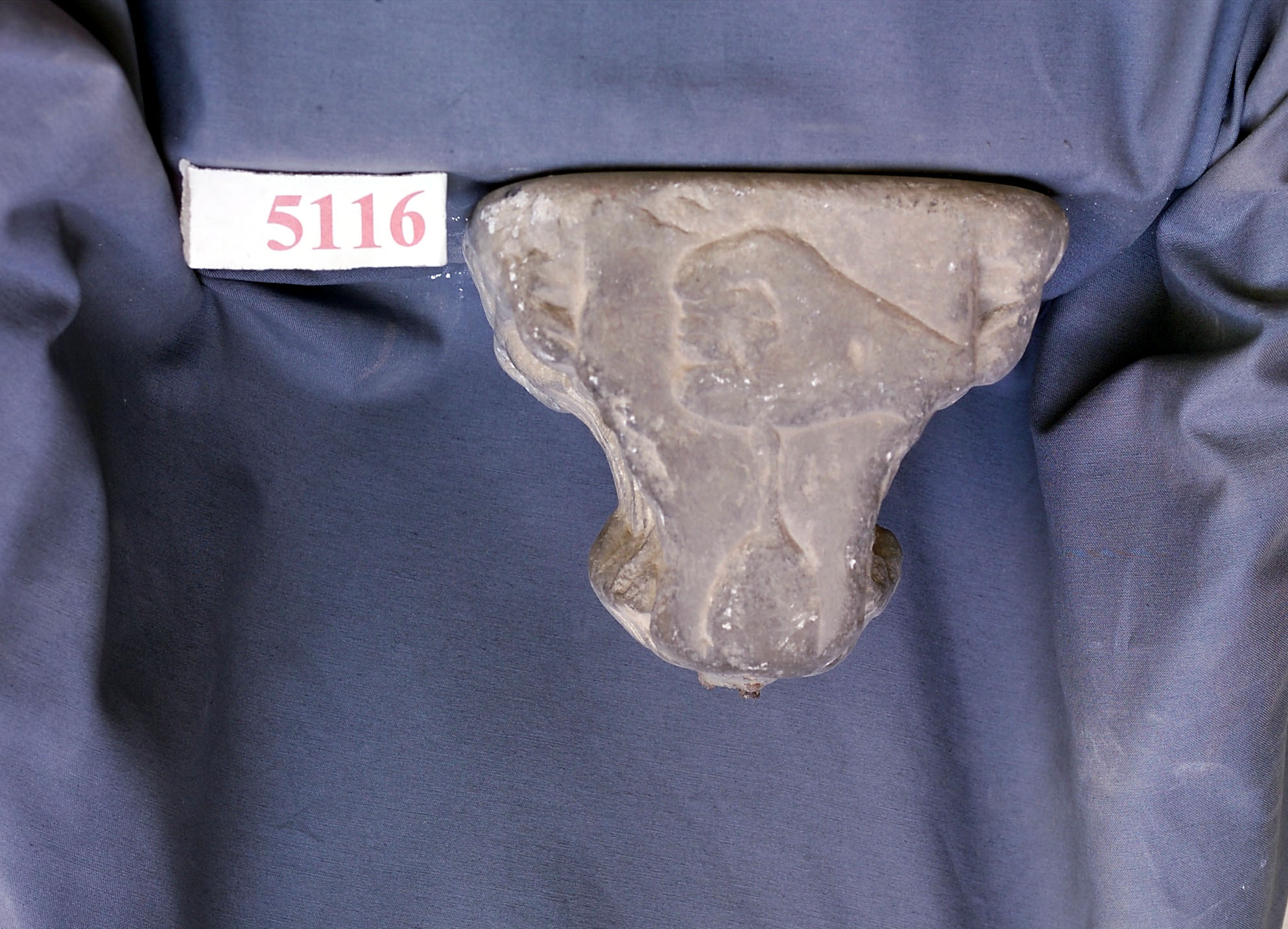 araldica: stemma gentilizio della famiglia Morso (capitello di colonnina, opera isolata) - bottega siciliana (XV-XVI)