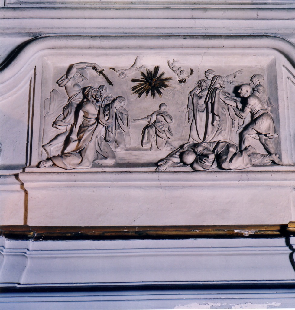 scena di martirio, scena di martirio (scultura, complesso decorativo) di Serpotta Procopio (attribuito) - ambito tardo-barocco (primo quarto XVIII)