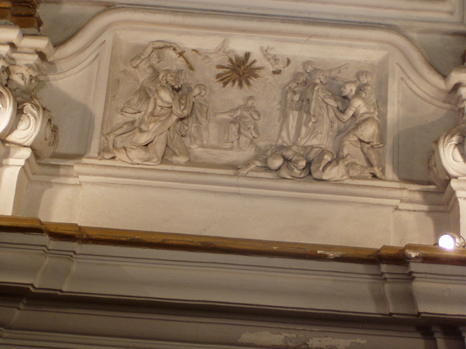 scena di martirio, scena di martirio (scultura, complesso decorativo) di Serpotta Procopio (attribuito) - ambito tardo-barocco (primo quarto XVIII)