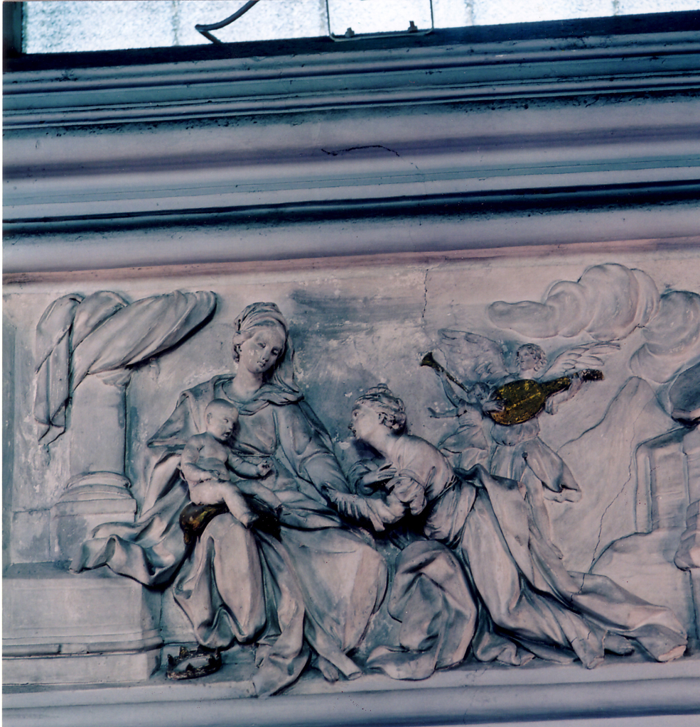 matrimonio mistico di Santa Caterina d'Alessandria, matrimonio mistico di Santa Caterina d'Alessandria (scultura, complesso decorativo) di Serpotta Procopio (attribuito) - ambito tardo-barocco (primo quarto XVIII)