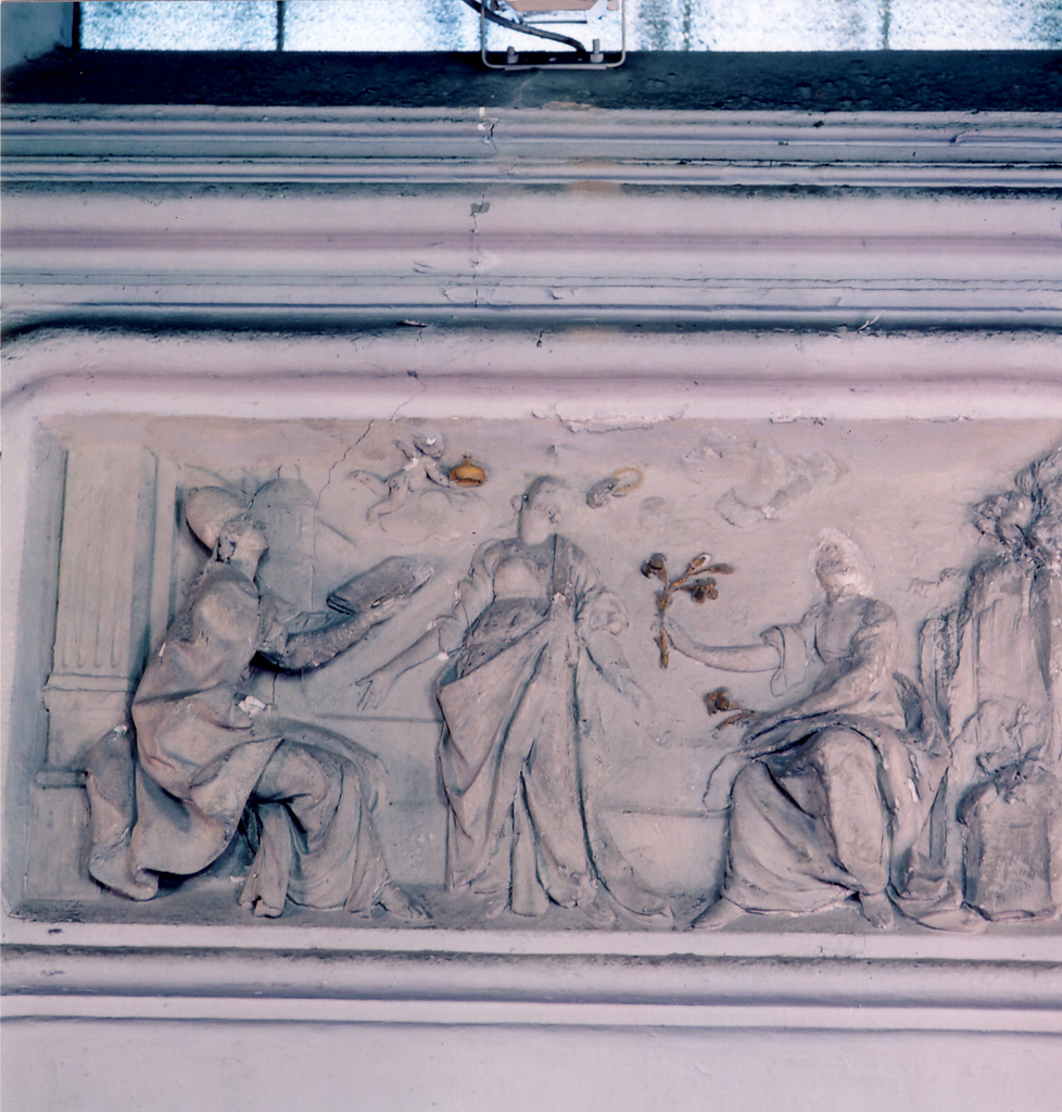 santificazione di Santa Caterina, santificazione di Santa Caterina (scultura, complesso decorativo) di Serpotta Procopio (attribuito) - ambito tardo-barocco (primo quarto XVIII)
