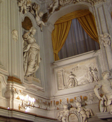 predica all'Imperatore-Sapienza, predica all'Imperatore-Sapienza (scultura, complesso decorativo) di Serpotta Procopio (attribuito) - ambito tardo-barocco (primo quarto XVIII)