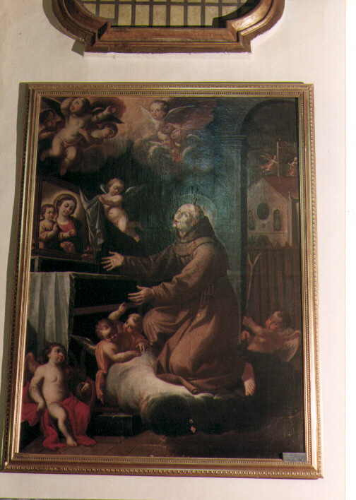 estasi del Beato Giacomo (dipinto) di Santulli Francesco (sec. XVIII)