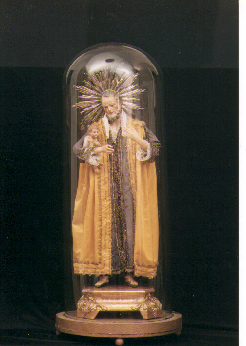San Giuseppe e Gesù Bambino (statuetta devozionale) - ambito pugliese (sec. XIX)