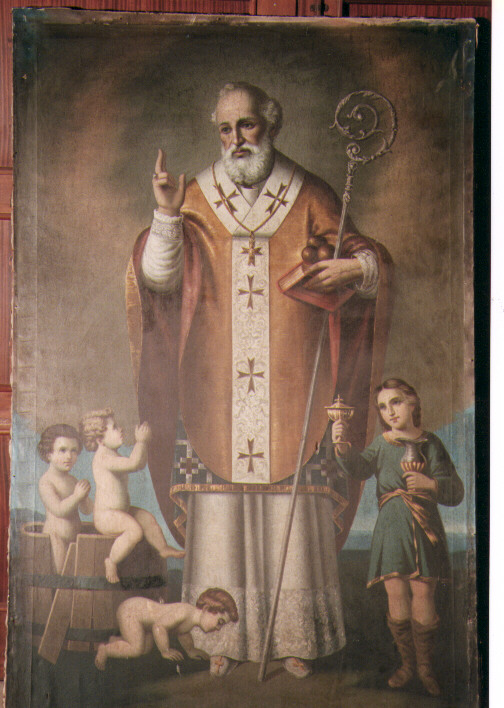 San Nicola di Bari (dipinto) di Beltrone Giuseppe (sec. XIX)