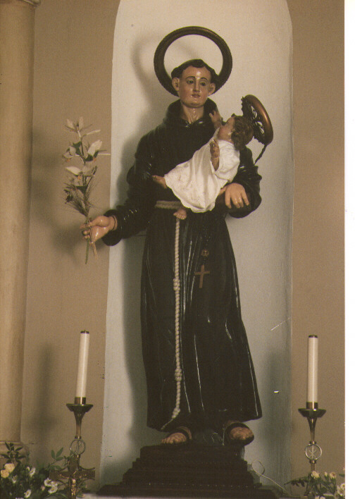 Sant'Antonio da Padova (statua) - ambito Italia meridionale (seconda metà sec. XIX)