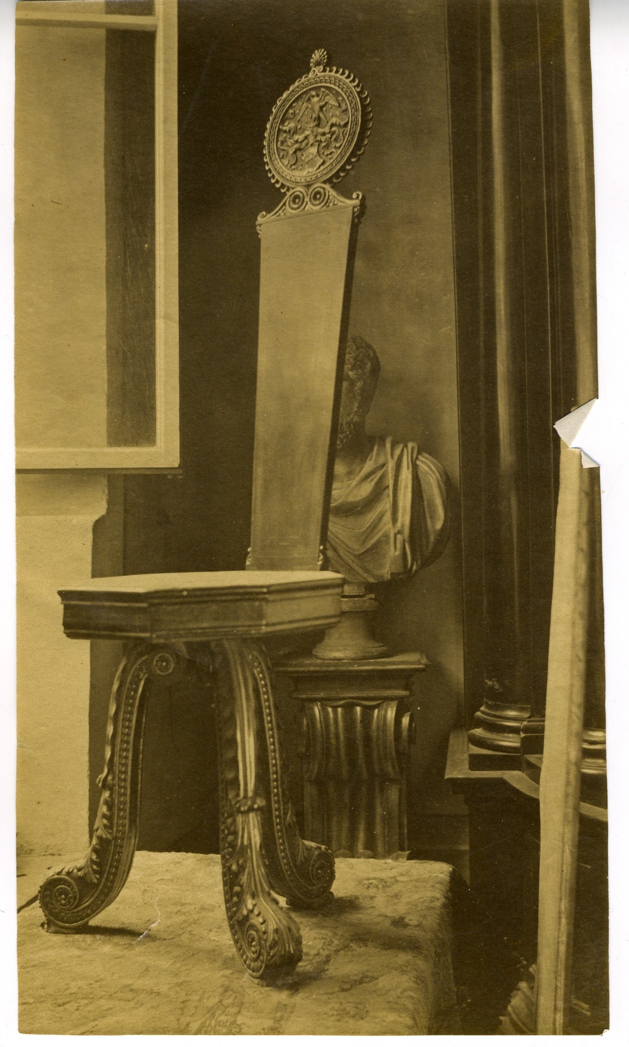 sgabello (positivo) di anonimo - manifattura toscana sec. XIX (fine/ inizio XIX/ XX)