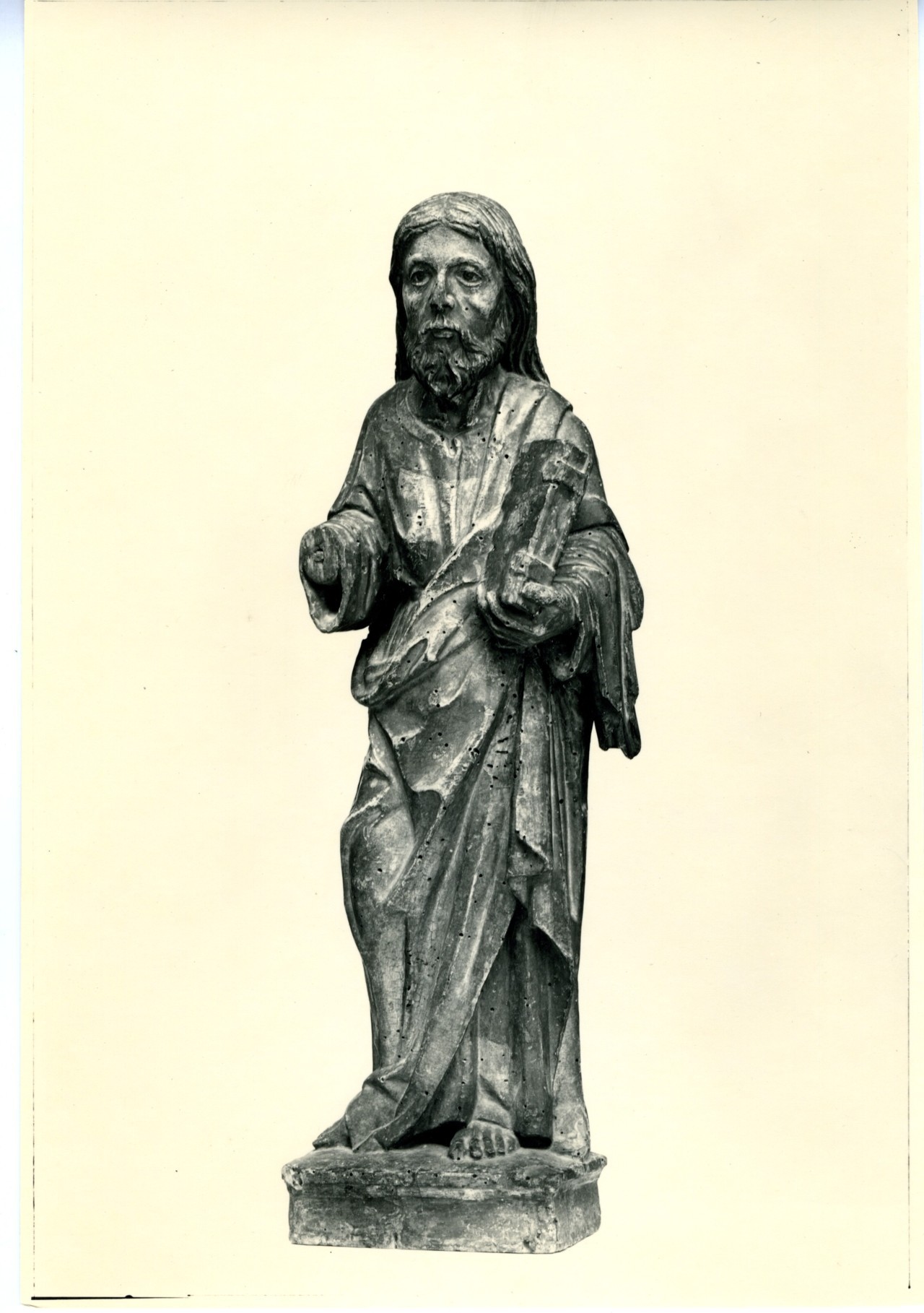 apostolo o profeta - scultura (positivo) di anonimo (prima metà XX)