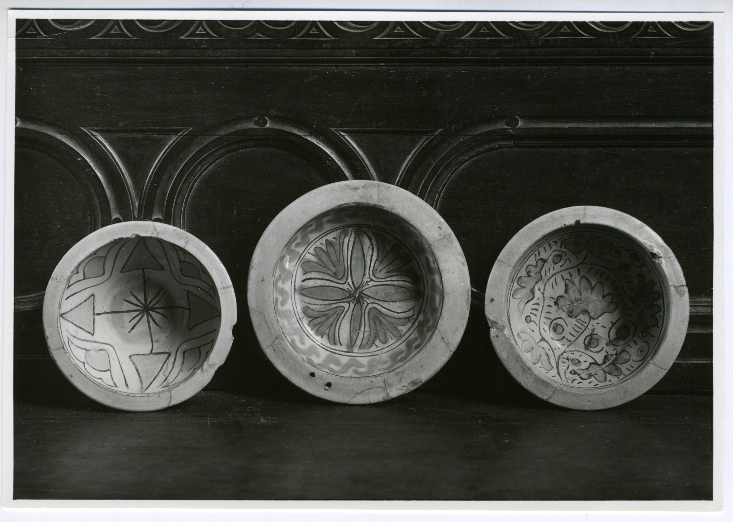 scodelle (positivo) di anonimo - manifattura fiorentina (metà XX)