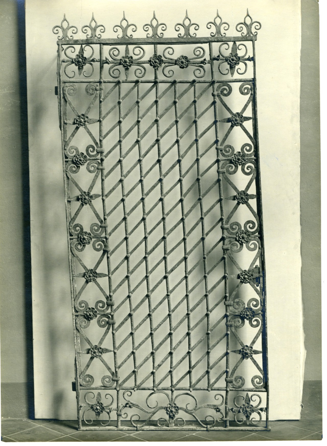 cancello/battente (positivo) di anonimo (prima metà XX)