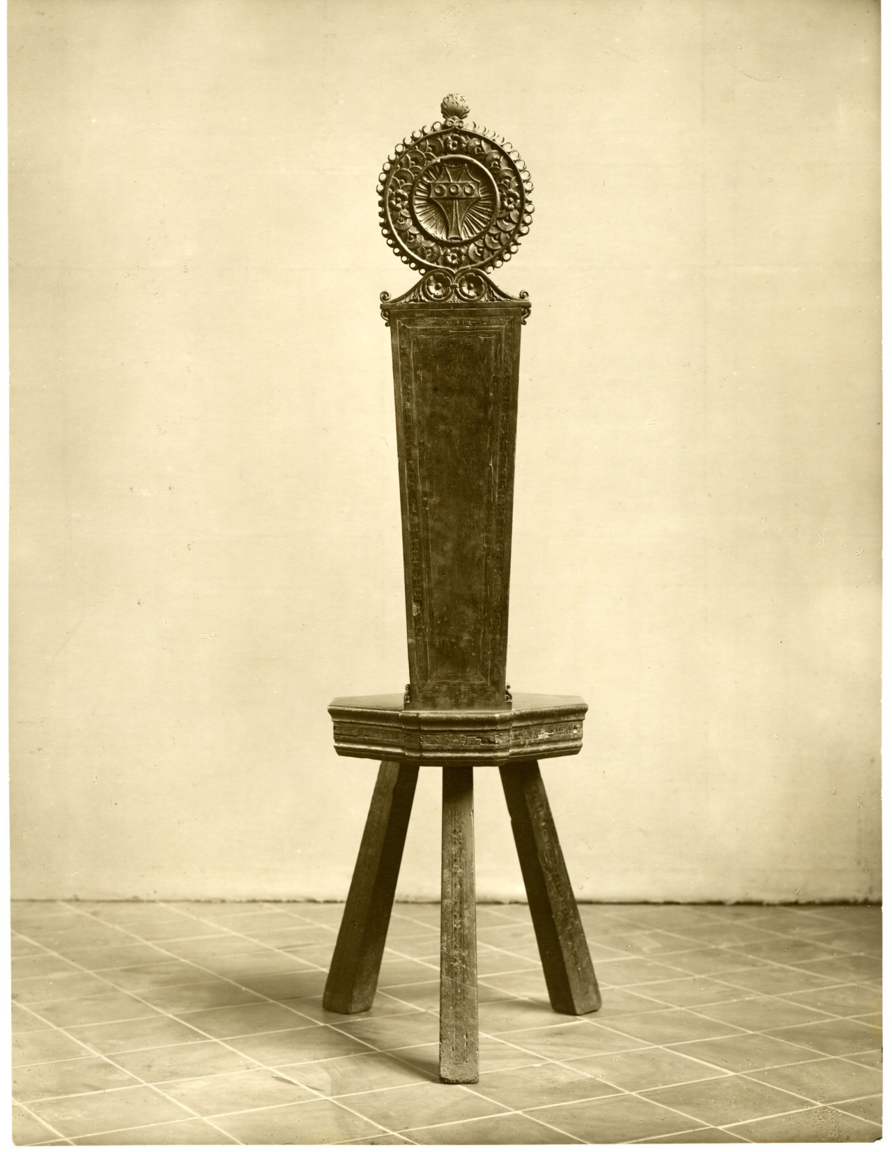 sgabello (positivo) di anonimo - manifattura toscana sec. XIX (prima metà XX)