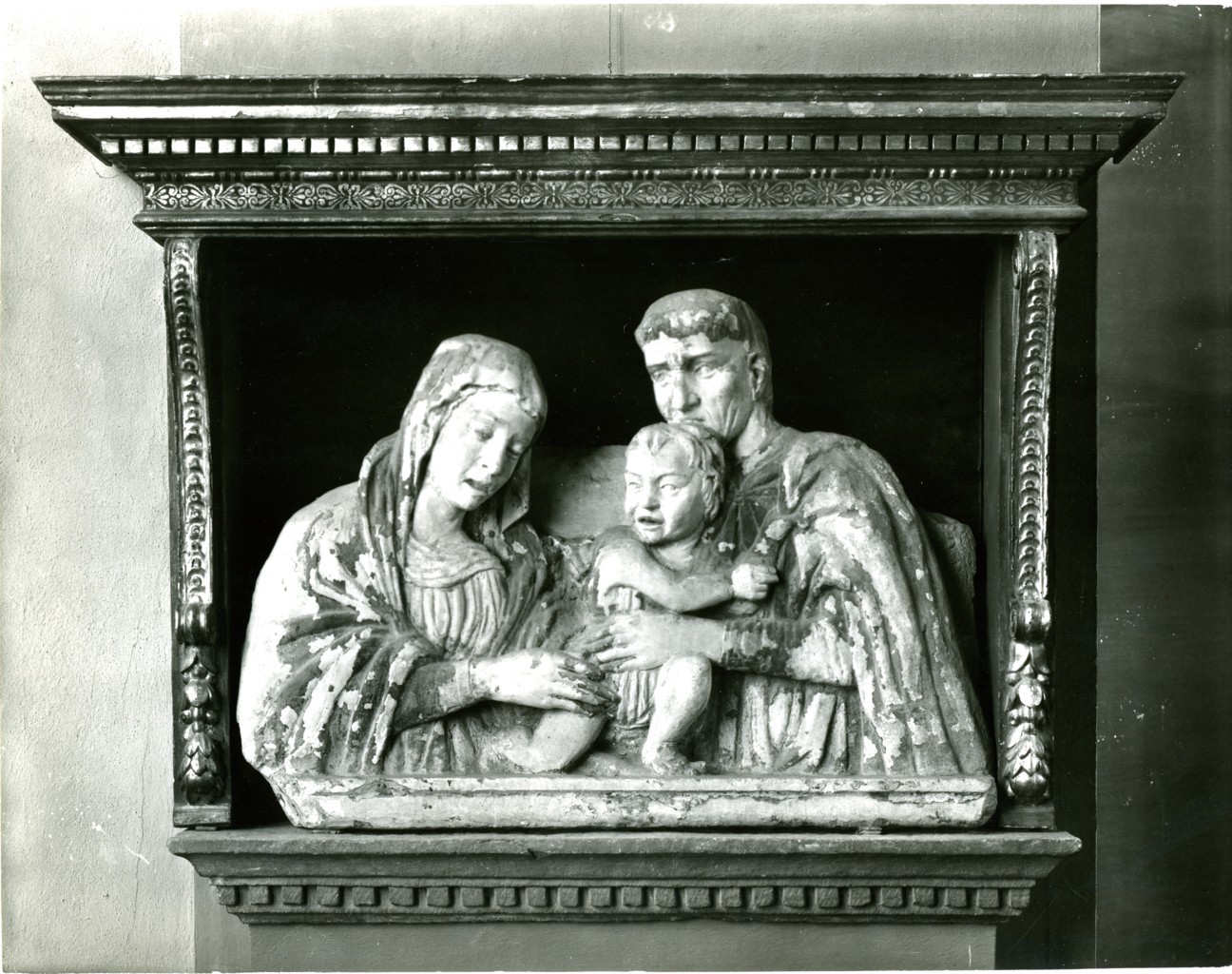 Sacra Famiglia - scultura (positivo) di anonimo (metà XX)