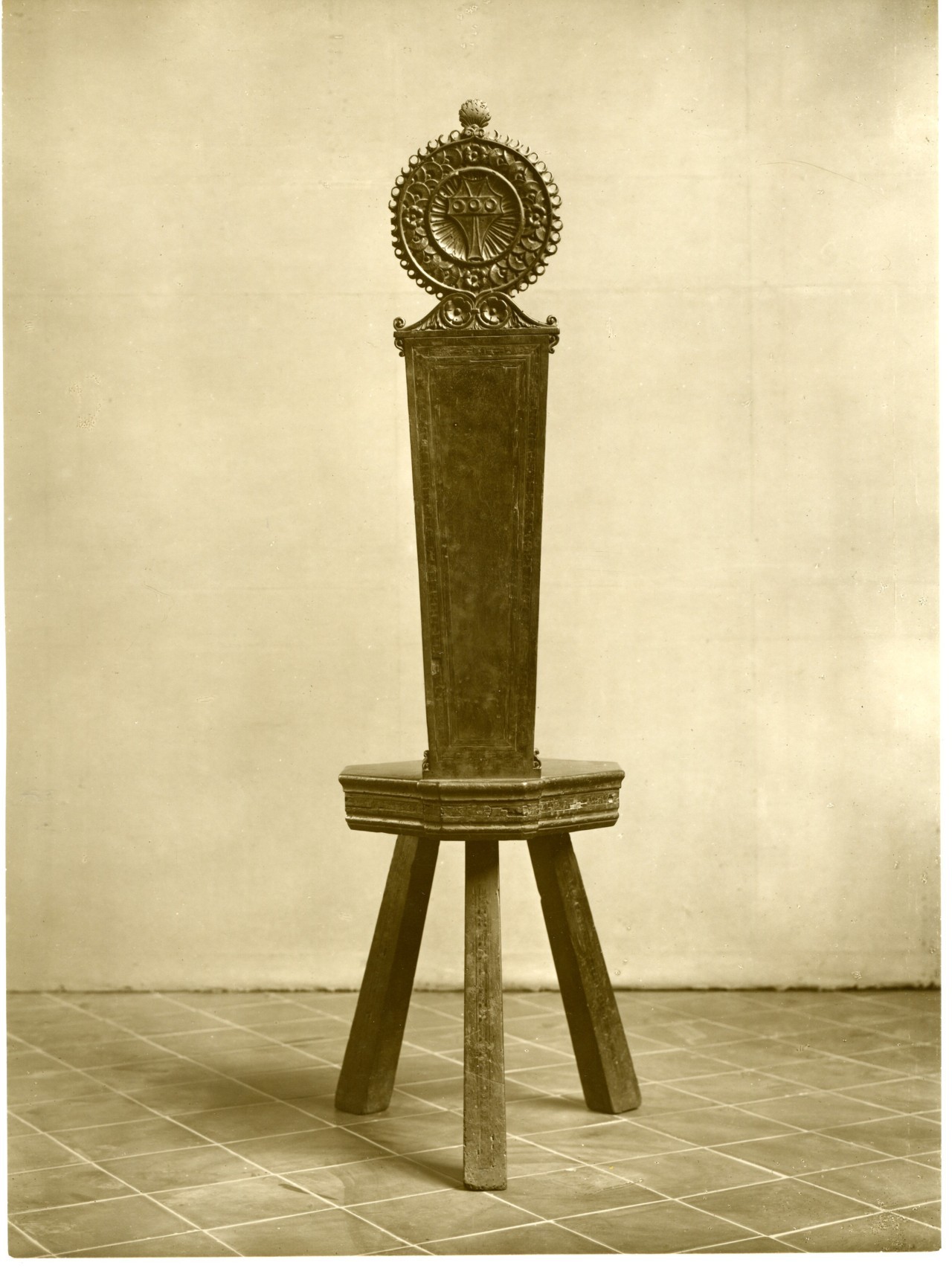 sgabello (positivo) di anonimo - manifattura toscana sec. XIX (prima metà XX)