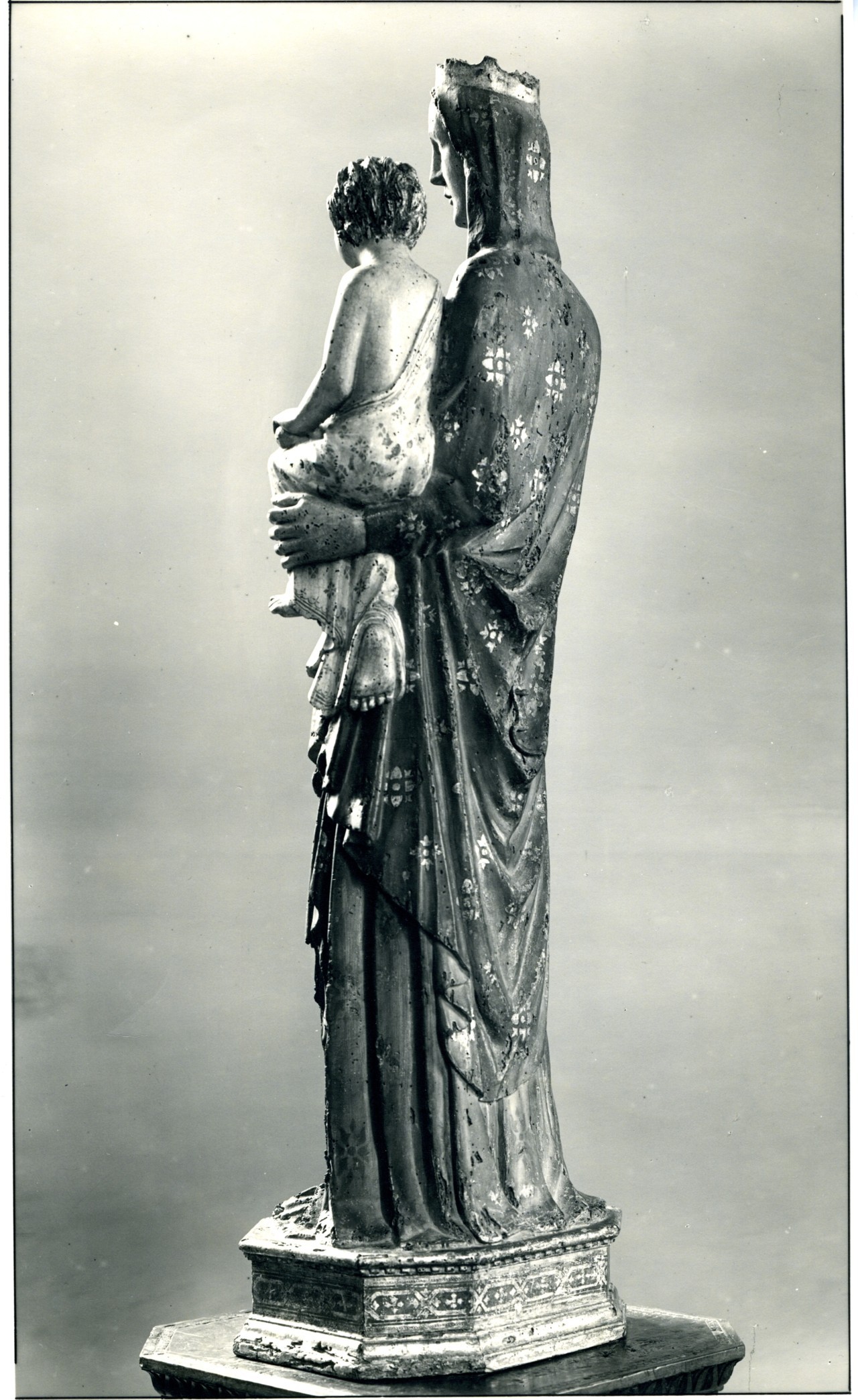 Madonna col Bambino - scultura (positivo) di anonimo (prima metà XX)