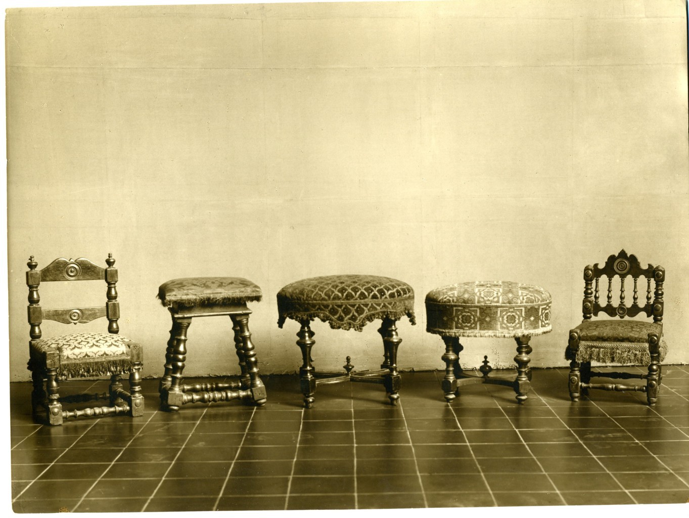 panchetti e sedie (positivo) di anonimo (prima metà XX)