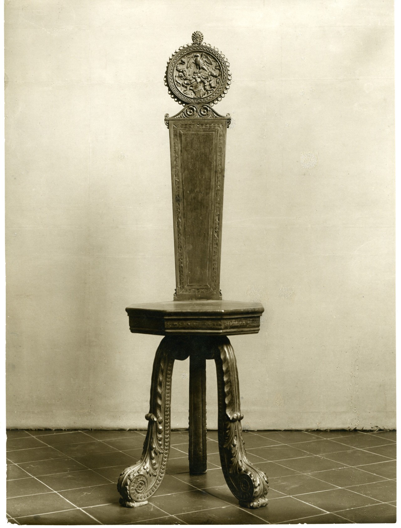 sgabello (positivo) di anonimo - manifattura toscana sec. XIX (prima metà XX)